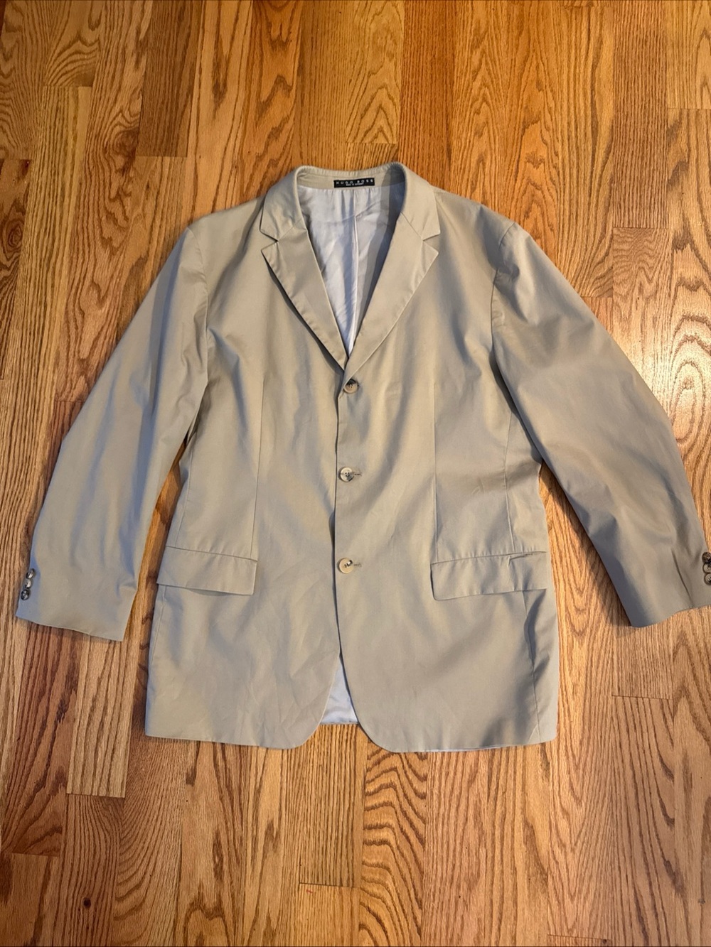 Hugo Boss Light Beige Men's Two-Button Sport Coat